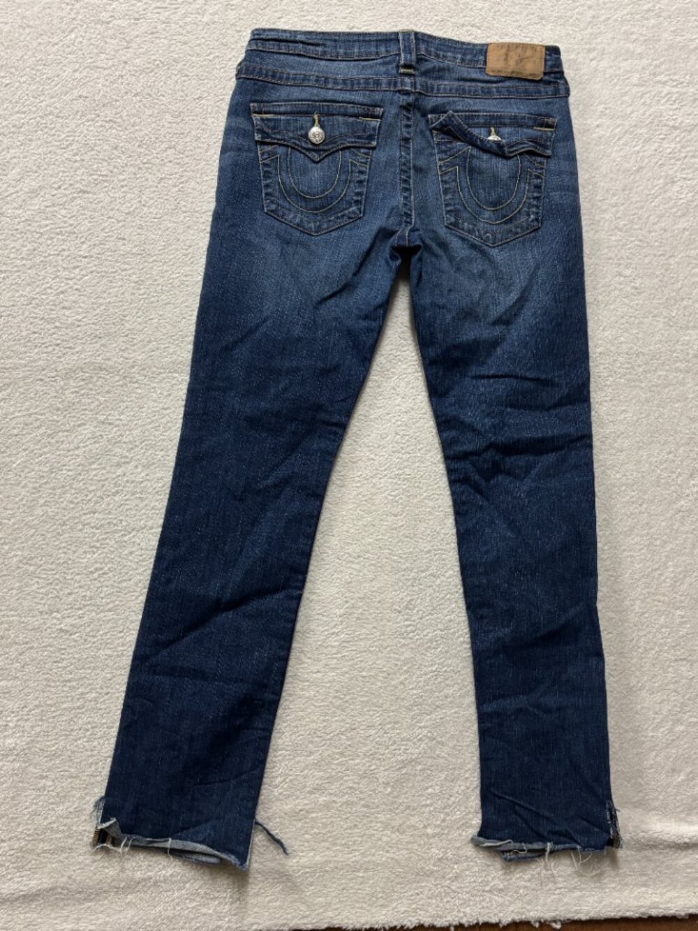 True Religion Jeans Mens 30x30 Slim Straight Dark Wash World Tour